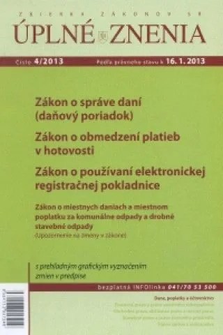 Uzz 4 2013 Zakon O Sprave Dani Danovy Poriadok Mall Sk