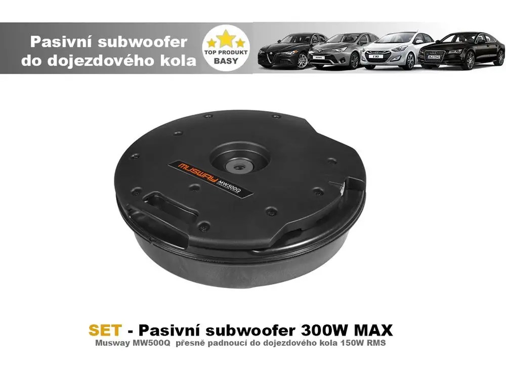 Musway Set Pasivni Subwoofer Do Auta Do Dojezdoveho Kola Musway Mw500q Mall Cz