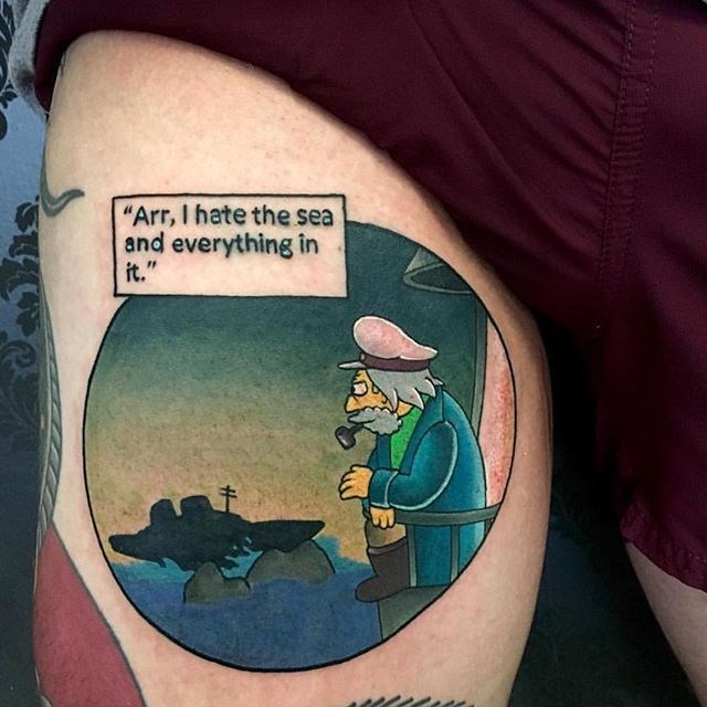 Buscas Inspiración Para Tu Próximo Tatuaje? Nada Como Uno De Los Simpsons. Aquí Los Mejores - Loquillo 640_x_640_jpg