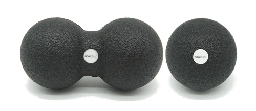 Faszien Set 2 teilig Faszienball 8 cm Duoball Peanut Fitness