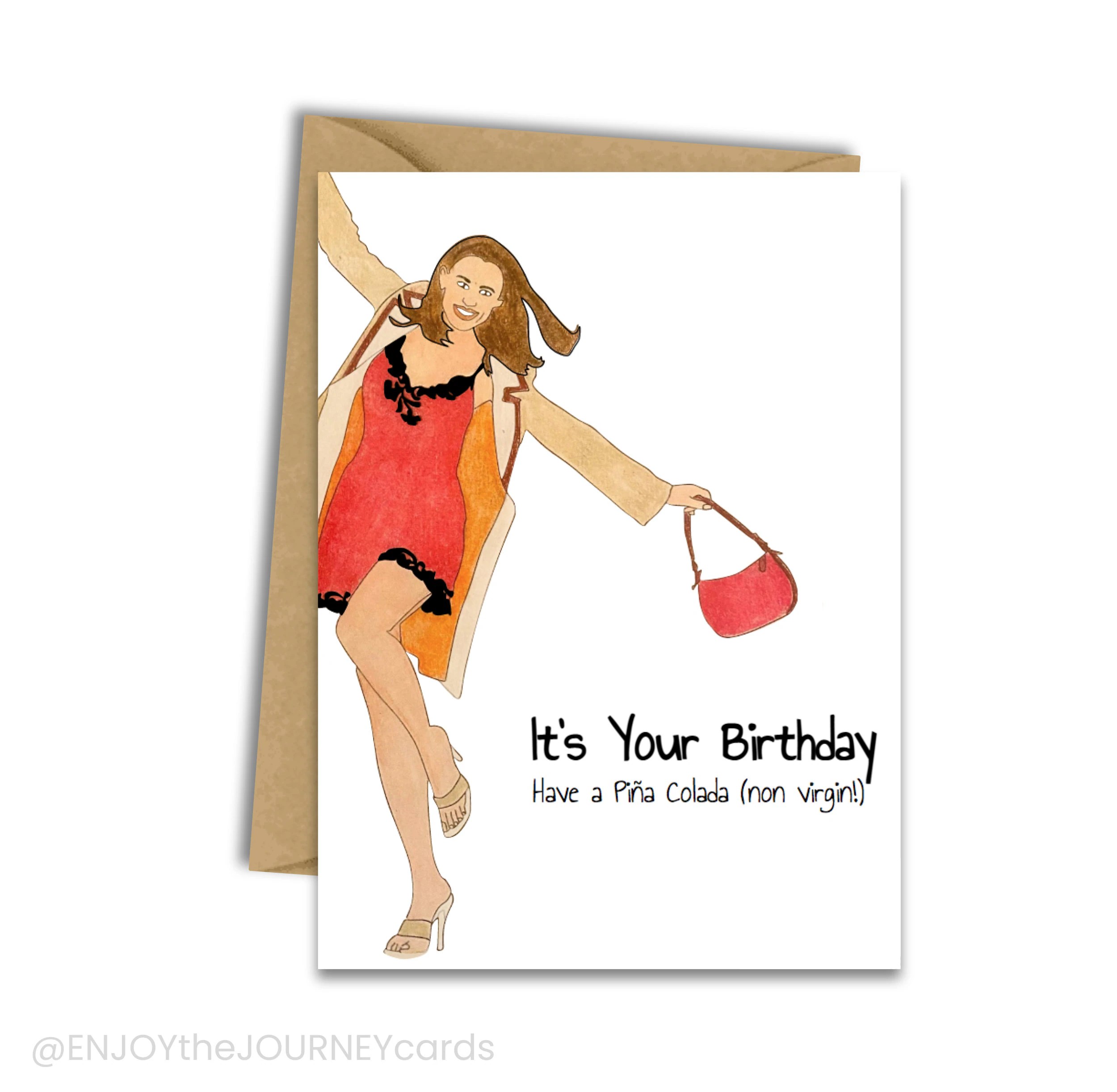 13 Going on 30 Birthday Card, Jenna Rink Quote ill Have a Pina Colada. Not Virgin. Happy Birthday Card - Etsy Ireland Thirteen going on thirty quotes