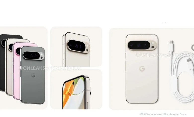 Google Pixel 9 وPixel 9 Pro وPixel 9 Pro XL وPixel 9 Pro Fold Design، تسربت المواصفات قبل الإطلاق