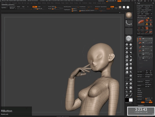 Zbrush Figurine Gif Find On Gifer