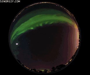 Funny Gifs Aurora Borealis Gif Vsgif Com