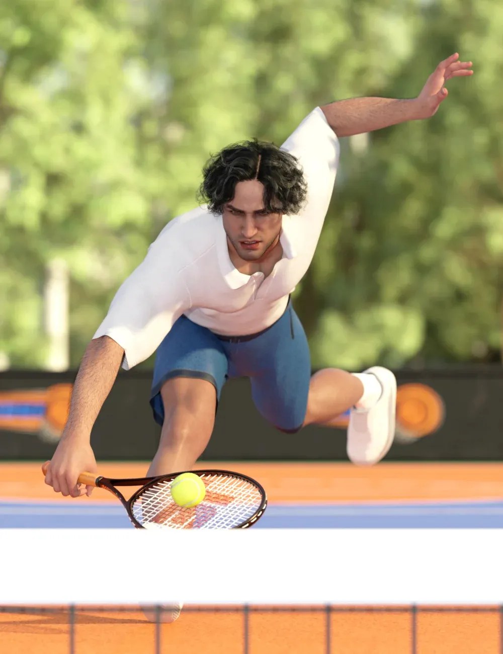 Tennis Hierarchical Poses for Genesis 9 and XI Tennis Setnew 