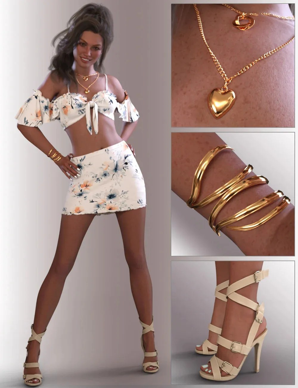 dForce Calyra Outfit for Genesis 9 Femininenew&nbsp;