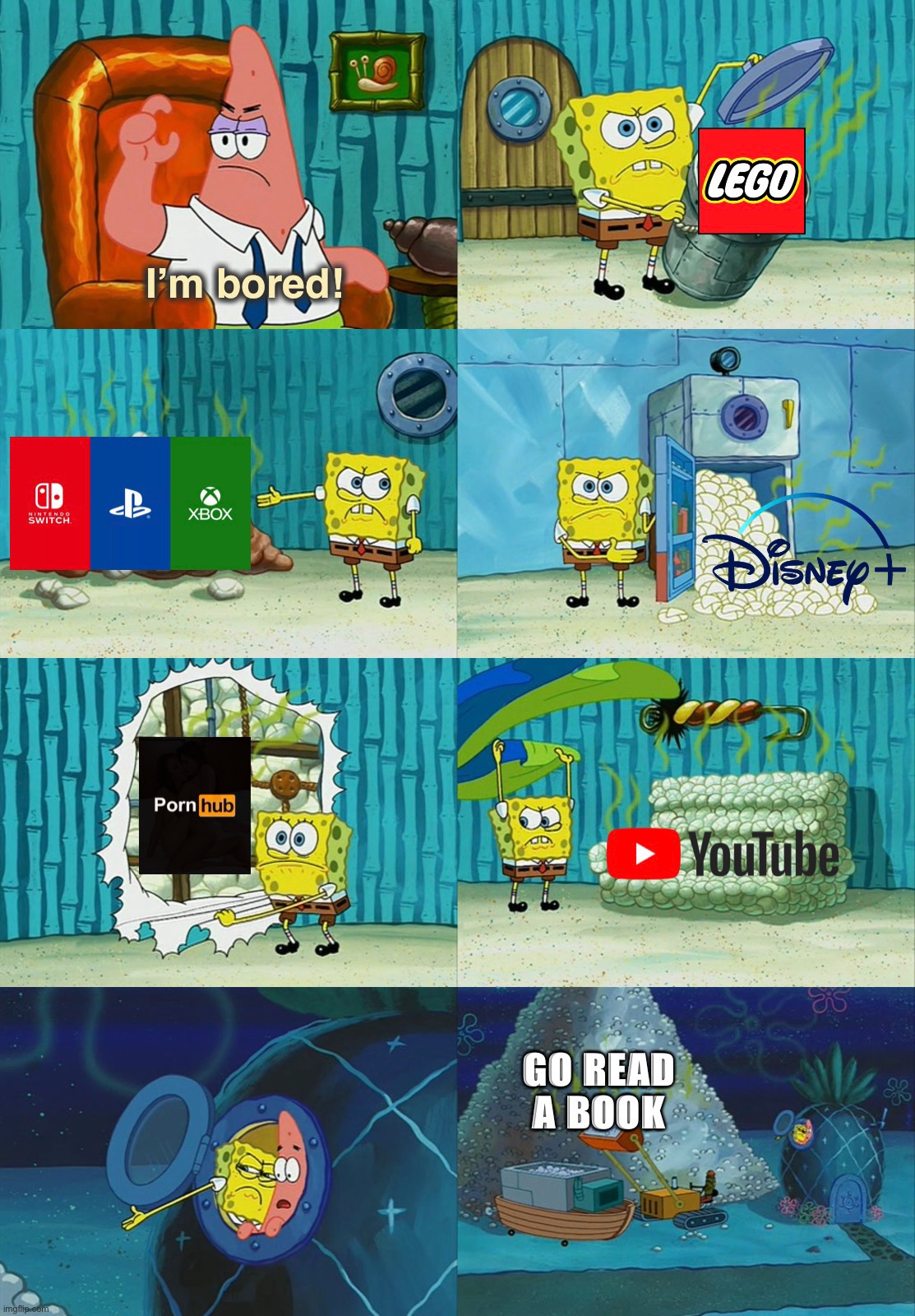 Spongebob diapers meme template