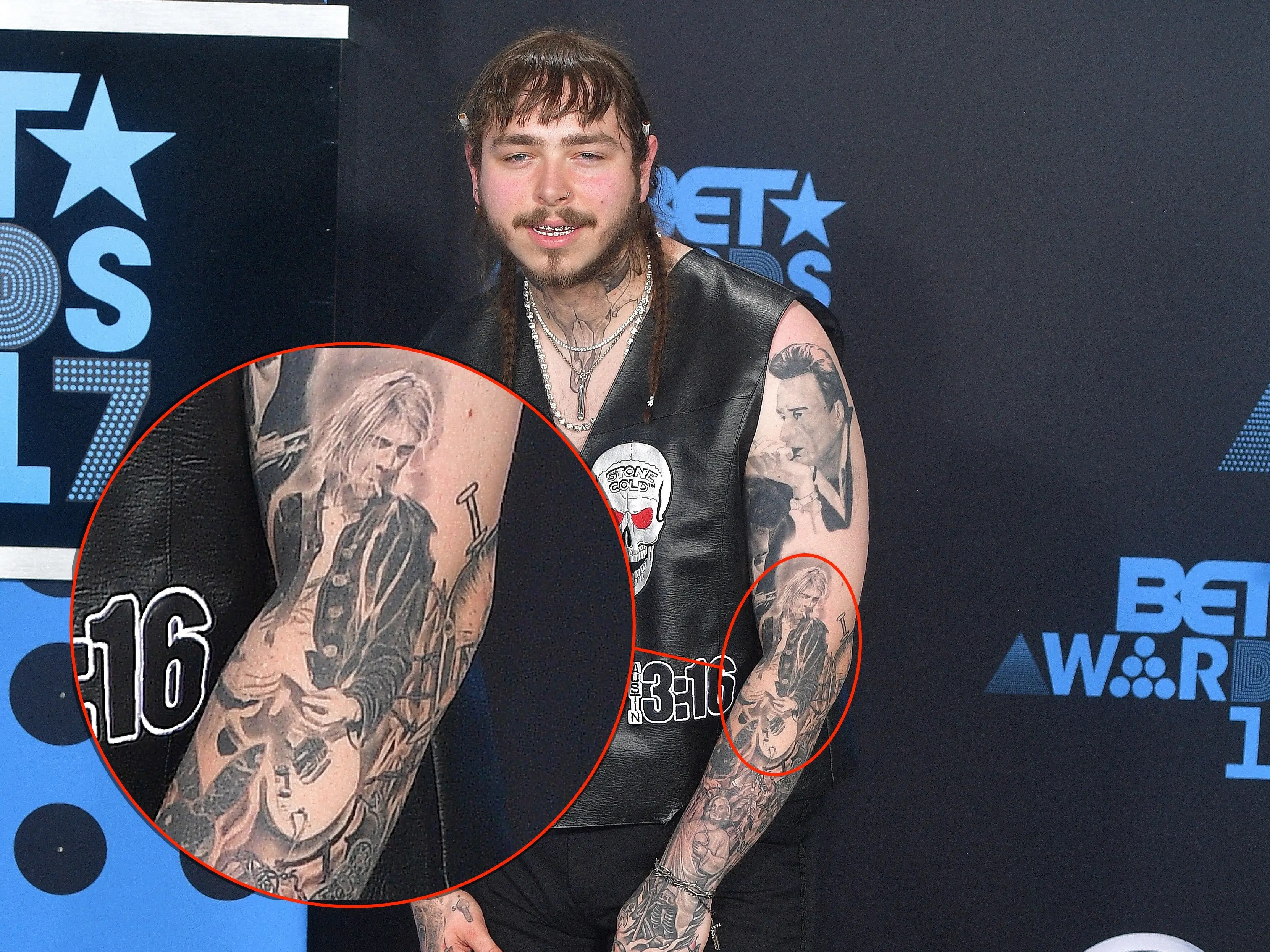 Post Malone's Tattoos: A Complete Guide To The Singer's Body Art 450_x_600_jpg