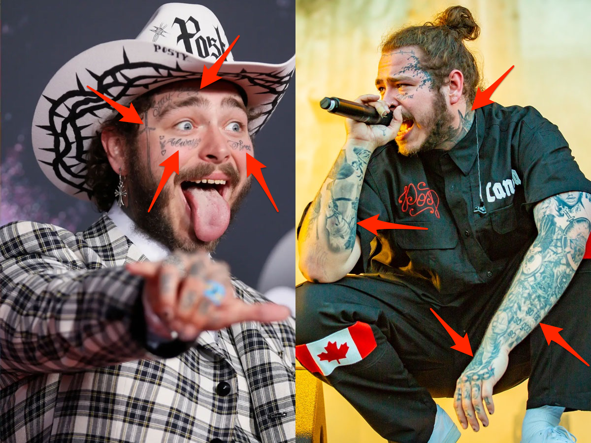 Post Malone's Tattoos: A Complete Guide To The Singer's Body Art 525_x_700_jpg