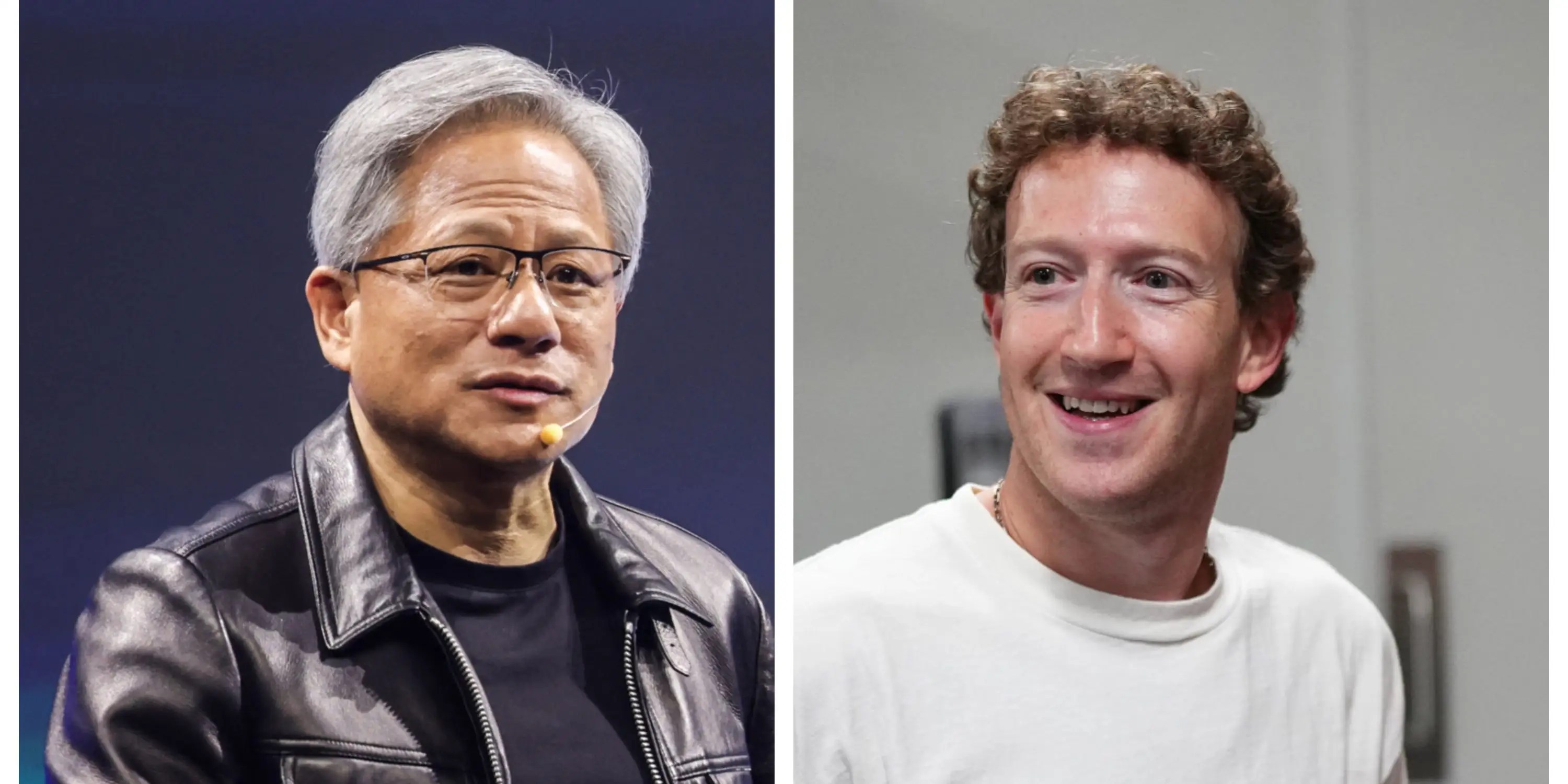 Jensen Huang z Nvidii i Mark Zuckerberg z Meta znów zamieniają się kurtkami