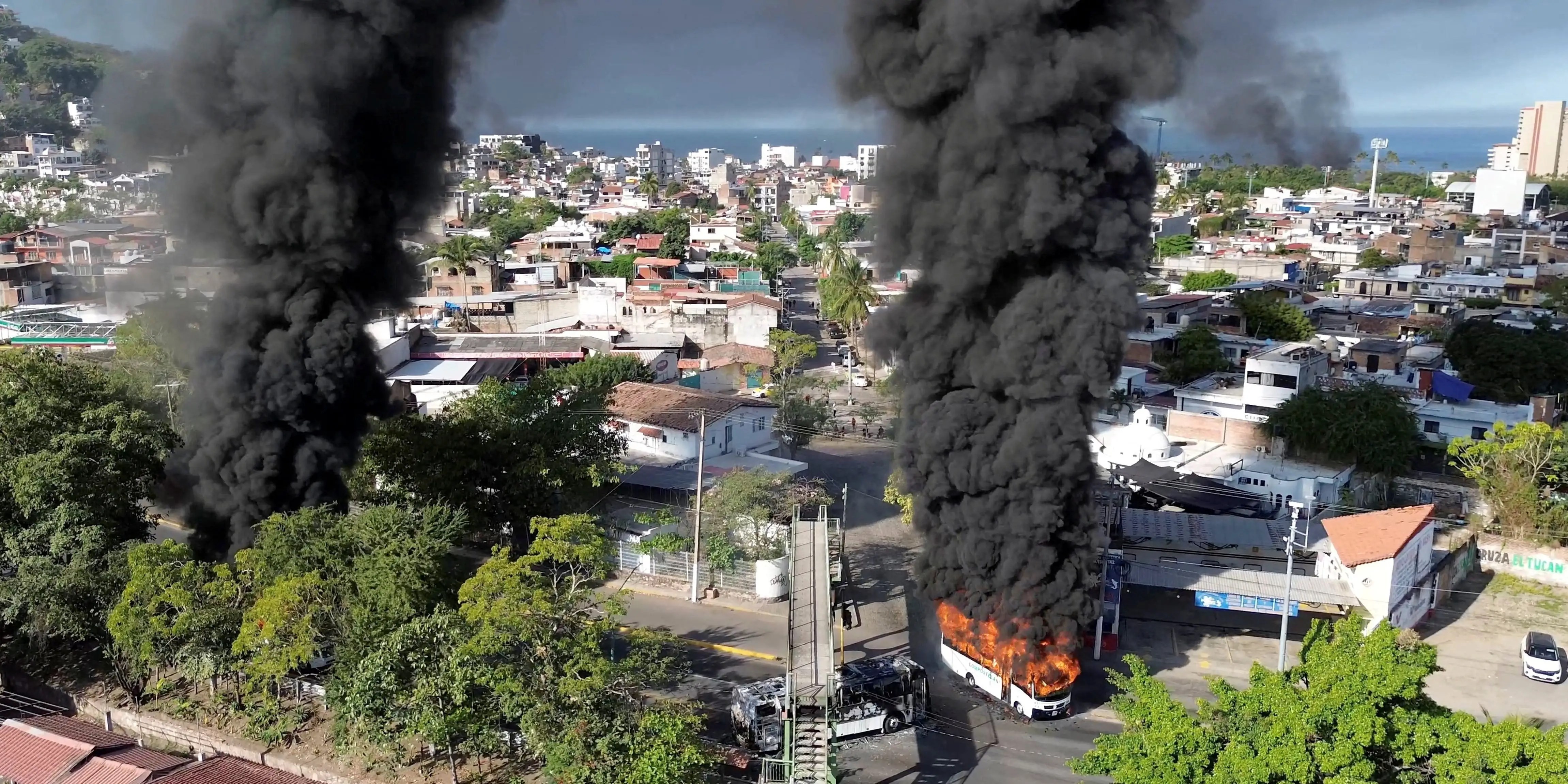 Photos Show Chaos in Mexico After a Major Cartel Leader Was Killed