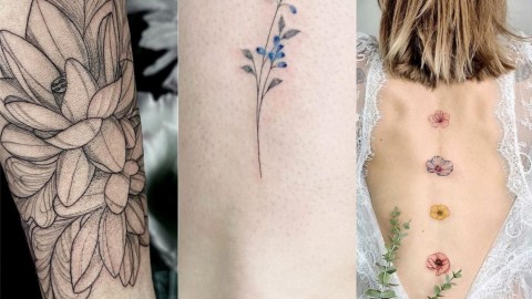 tatouage femme fleure