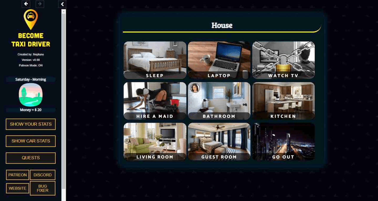 Become taxi driver cheat code