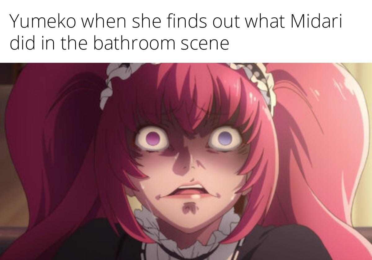 Kakegurui midari bathroom
