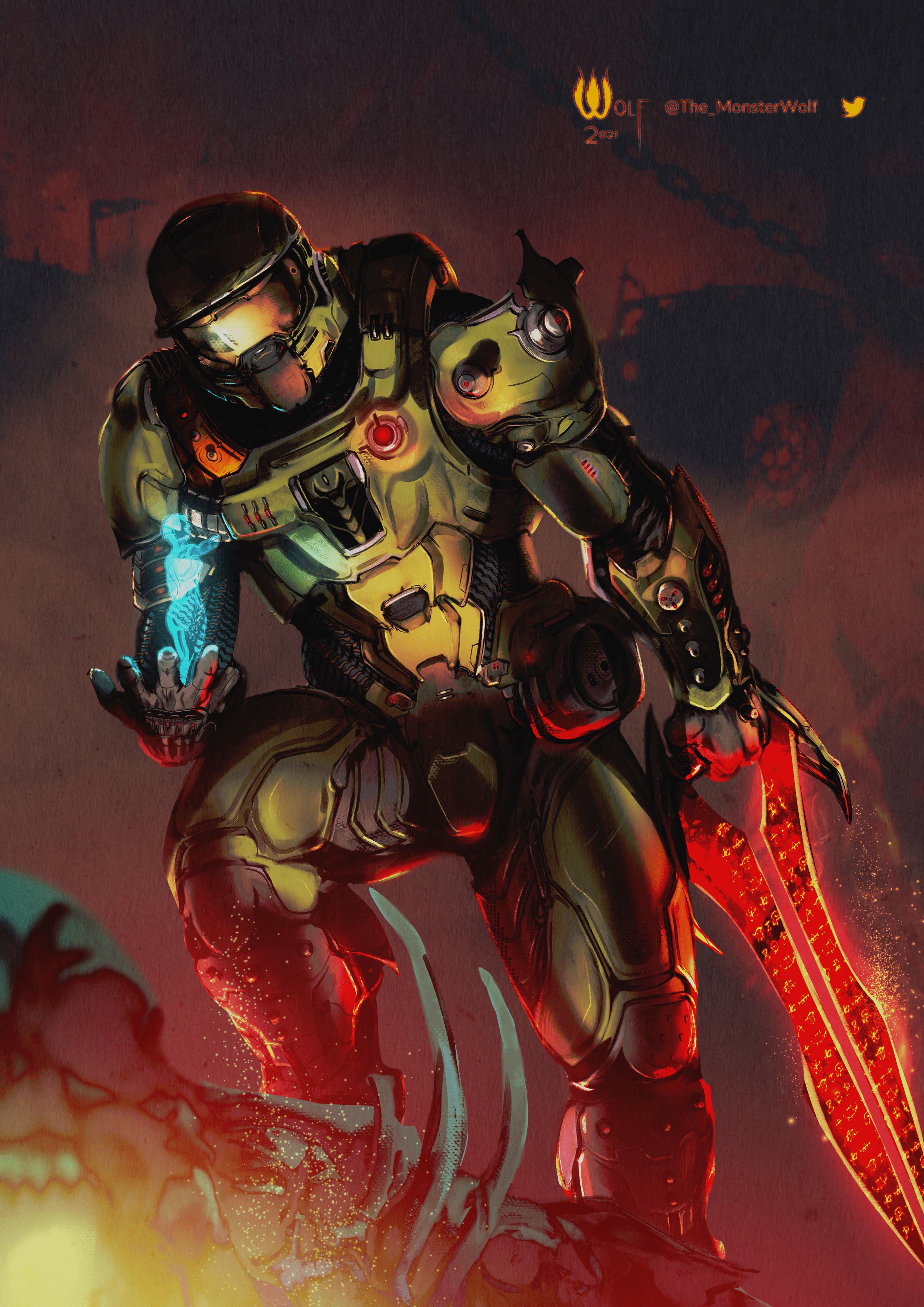 Drew Master Chief As A Night Sentinel R Doom