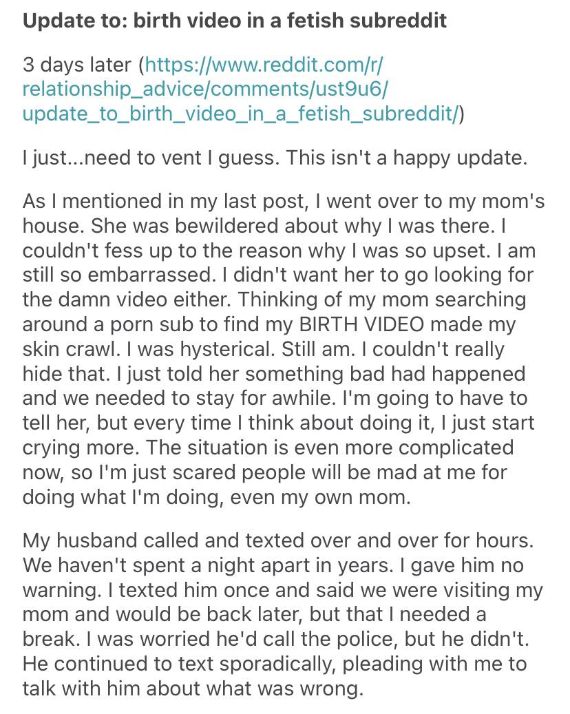 Birth fetish subreddit