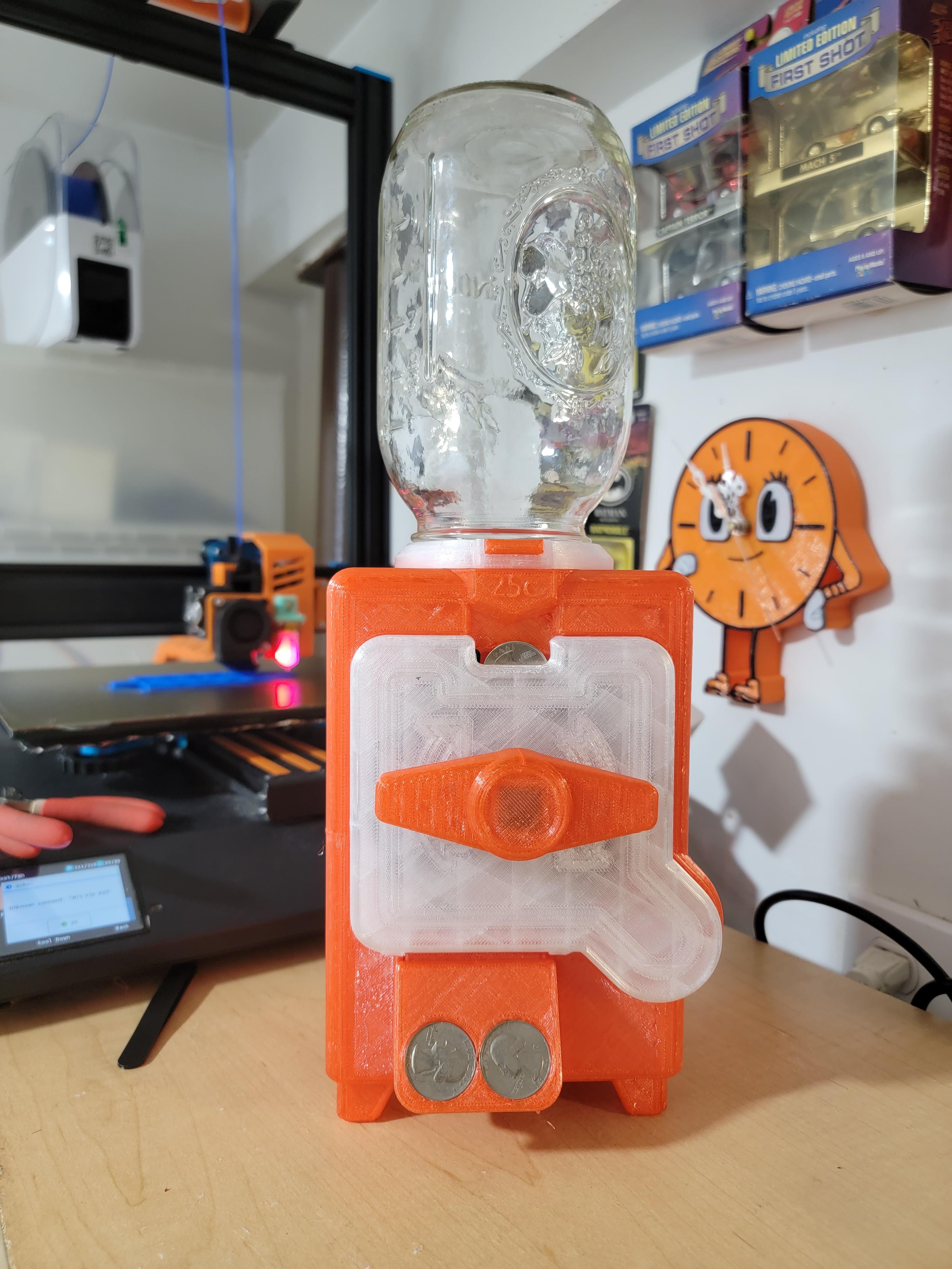 3d printed gumball machine