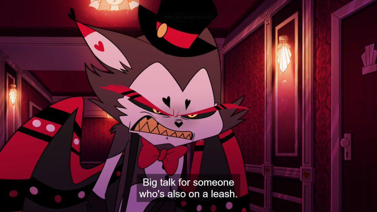 We all got surprised or hyped hearing Alastor is on a leash. But how does Husk know? : rHazbinHotel Husk from hazbin hotel