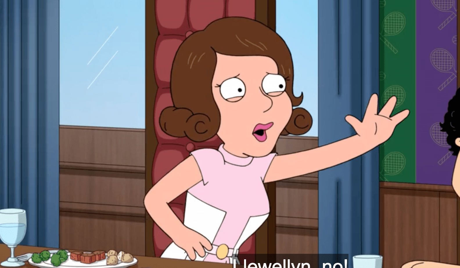 Mga Kwento ng Dating Karangalan sa Palakasan S19E20: Ang nanay ni Quagmire na mahilig sa tennis, si Crystal ba yun? : rfamilyguy Crystal quagmire