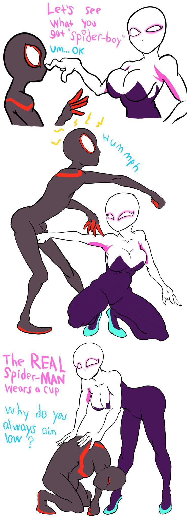 Spider gwen ballbusting