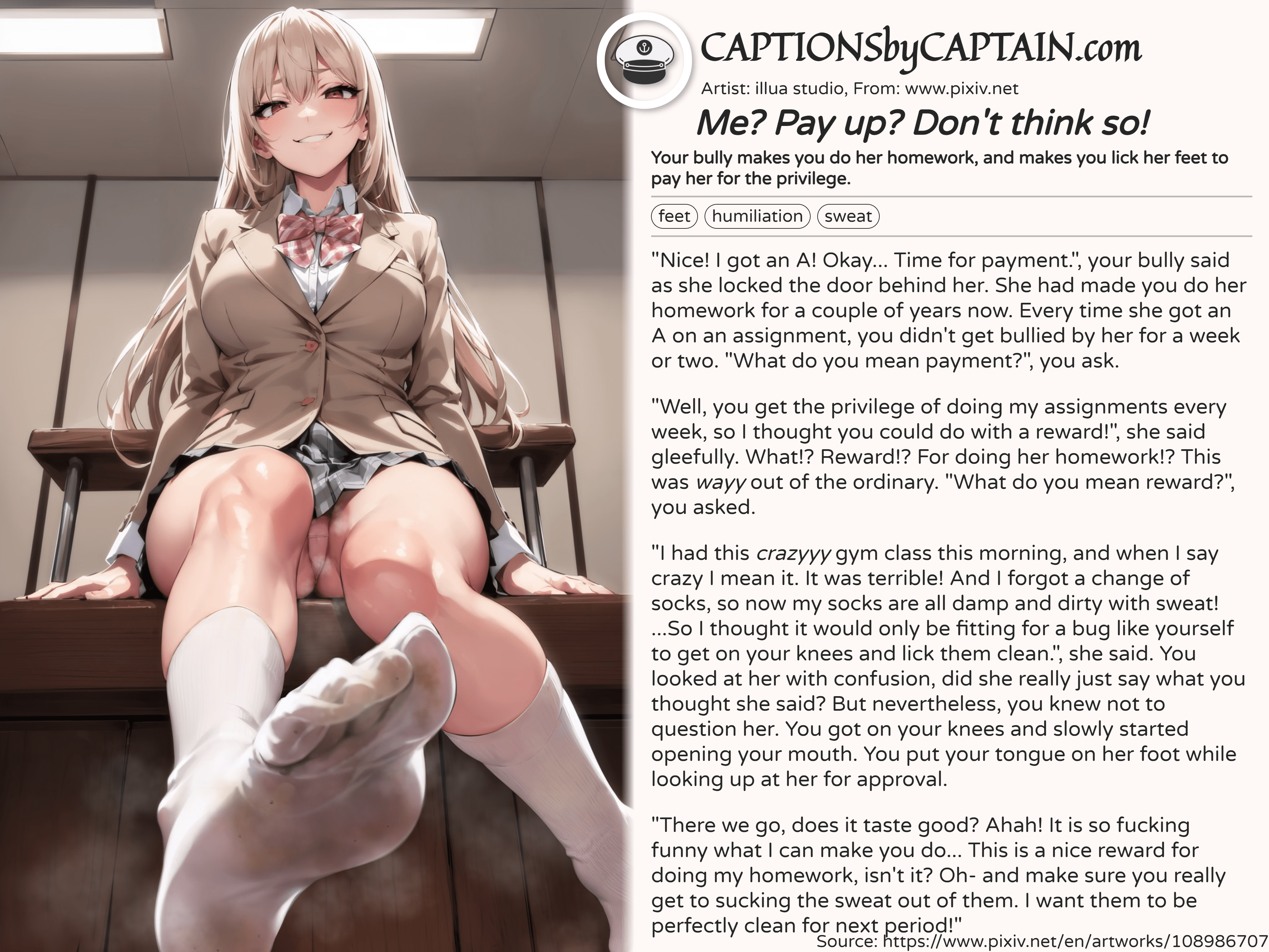 Feet hentai captions