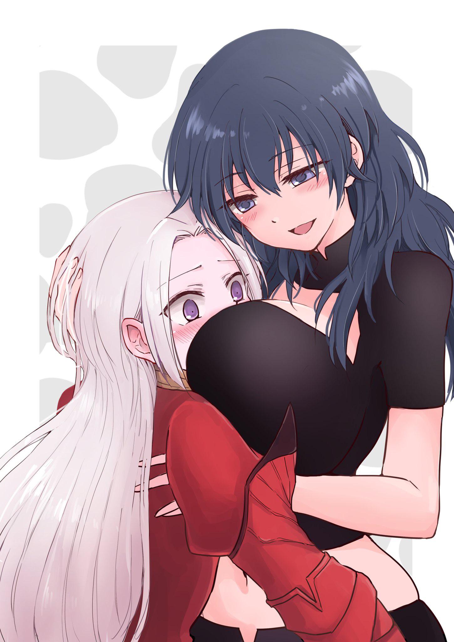 Milfy Byleth breast-smothering Edelgard (Nagasawa) : rAnimeMILFS Breast smothering anime