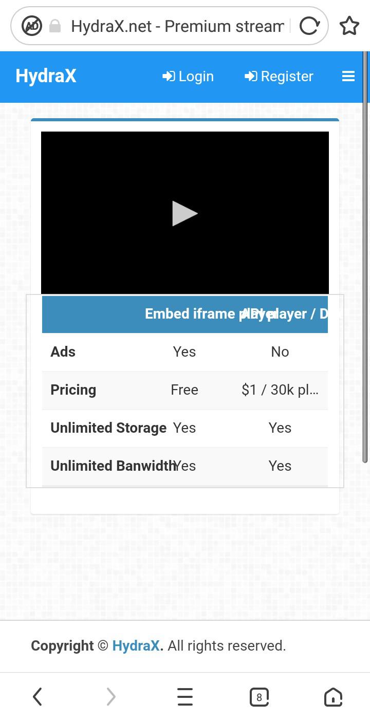hydrax streaming server