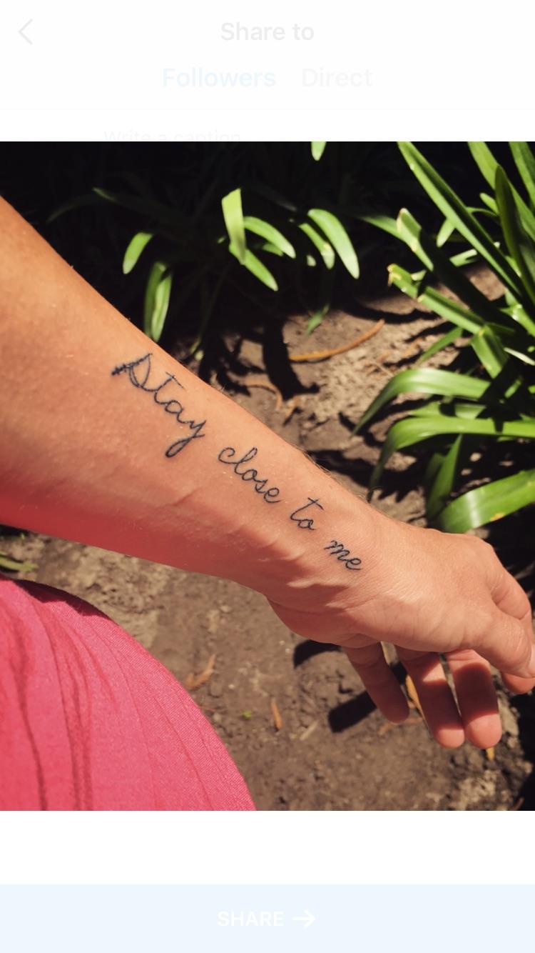 My Harry Potter Tattoo It S The Quote That Had The Most Meaning To Me Throughout The Entire Series Harry Speaks It To His Mother Before Entering The Forest It Resonated With Me