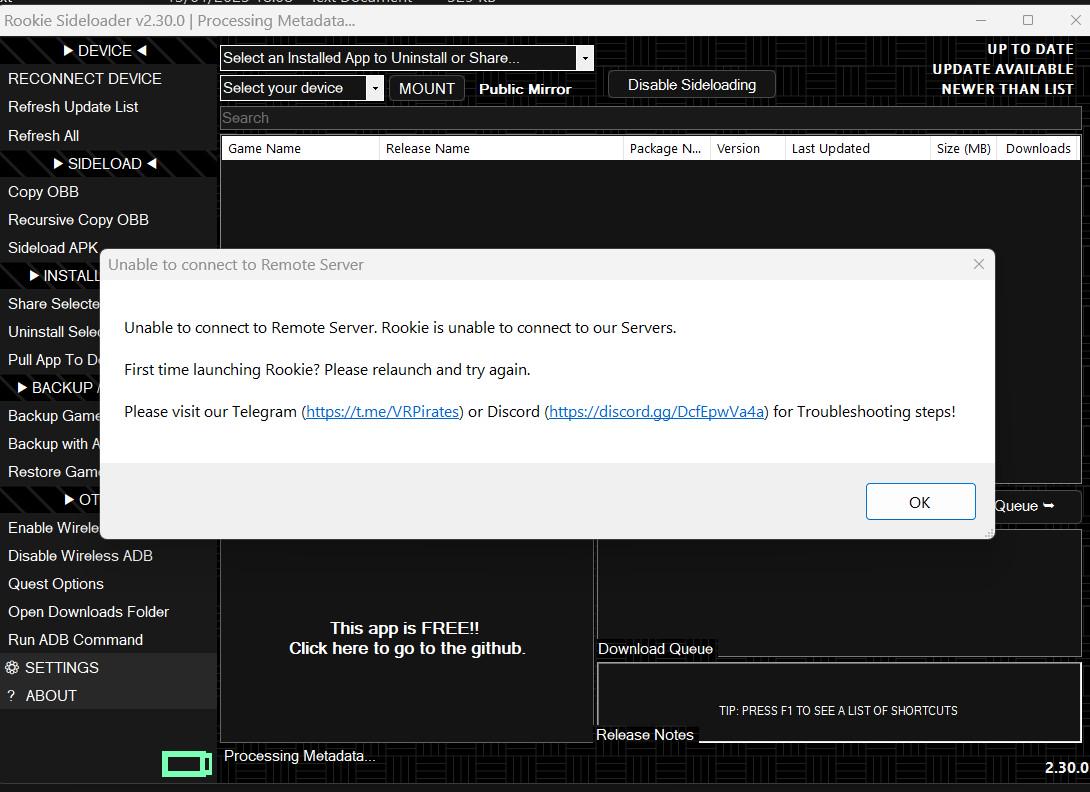 How to use rookie sideloader