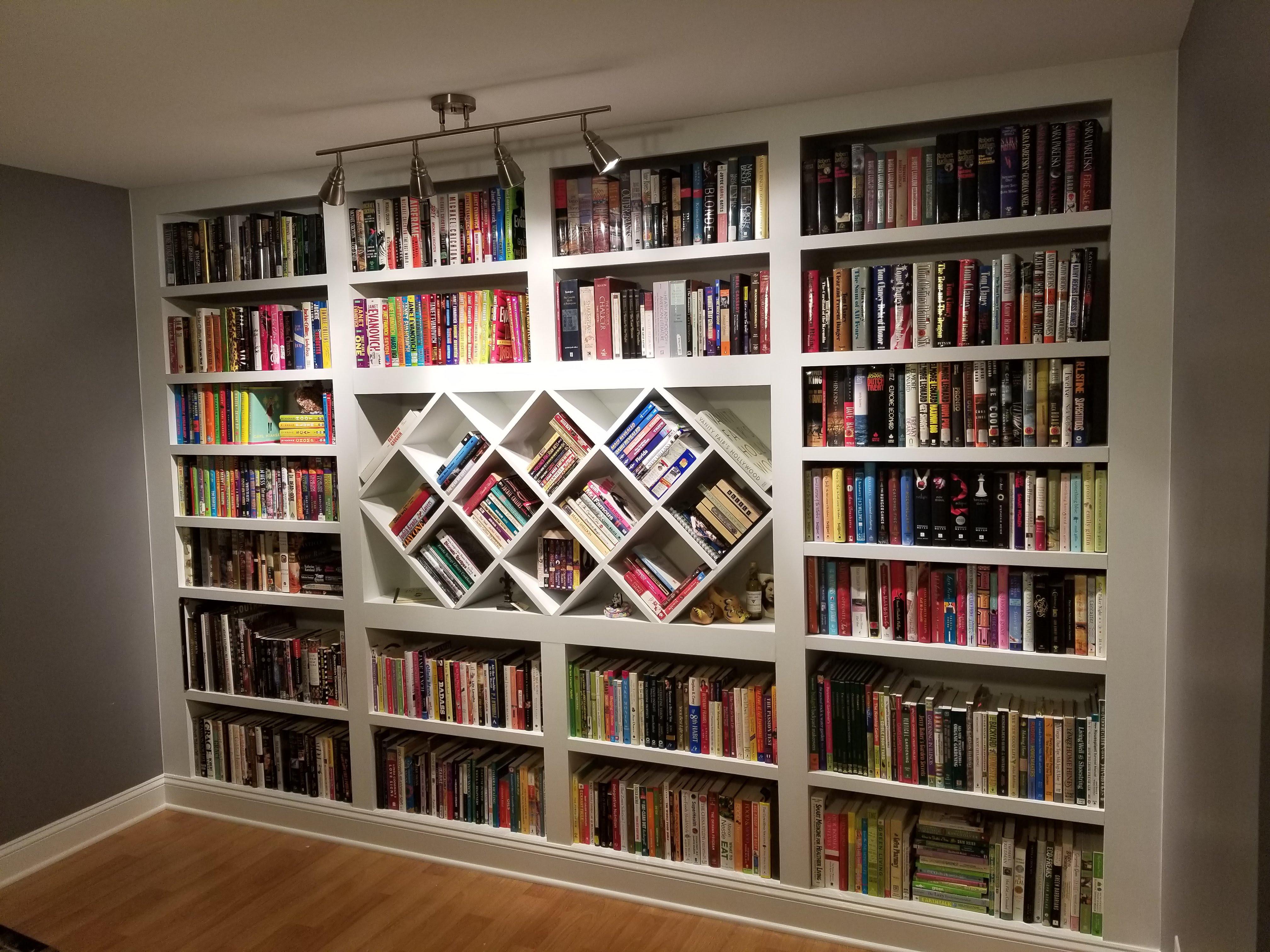 Wall to wall bookcase