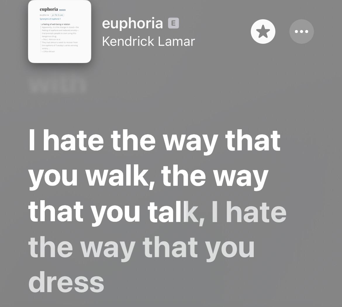 i hate the way you talk kendrick