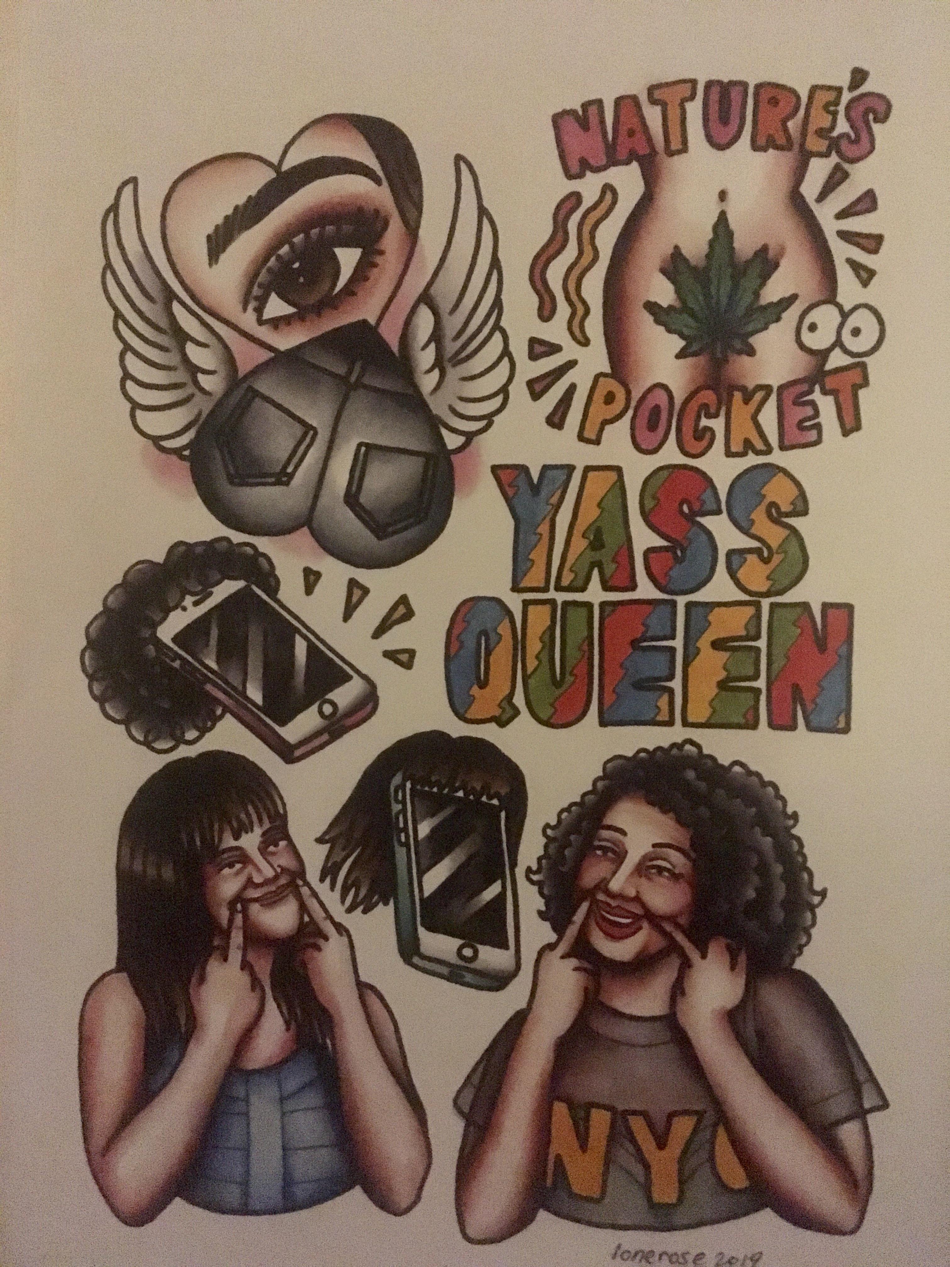 Yass Queen Amazing Print Found At Bristol Tattoo Convention Today ! Done By Lone Rose Tattoo - Amazing Artist ! : R/Broadcity 4032_x_3024_jpg