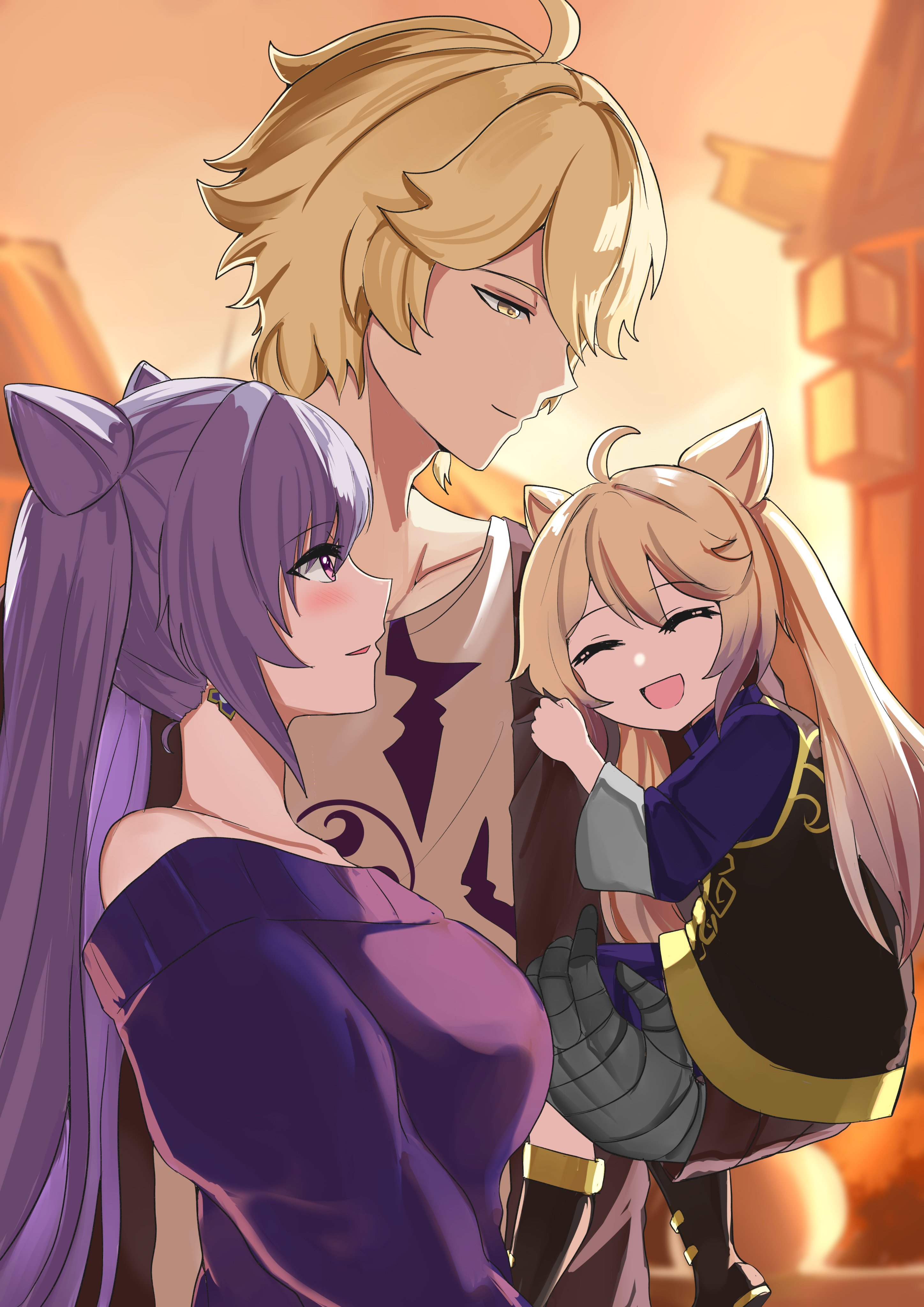 Aether and keqing