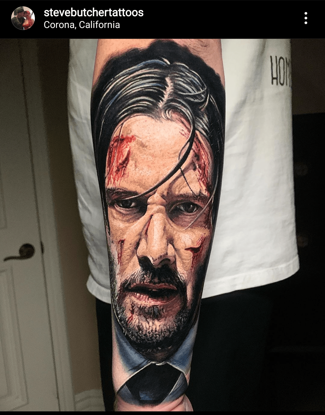 John Wick Tattoo By Steve Butcher : R/Keanubeingawesome 1379_x_1080_png