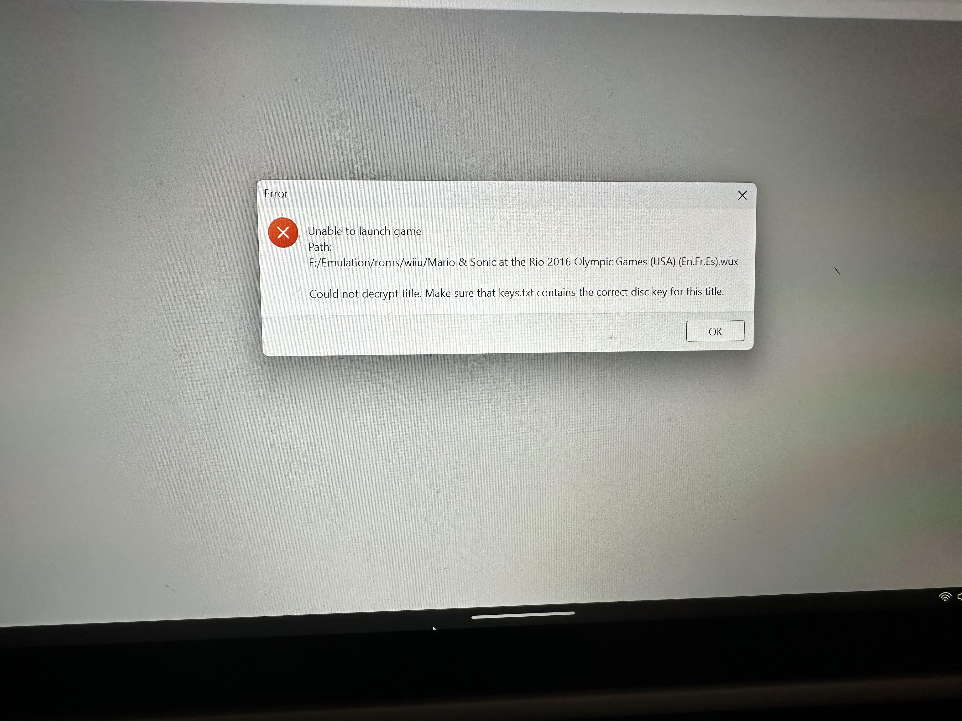 cemu could not decrypt title