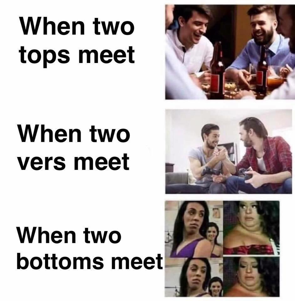 Two bottoms one top
