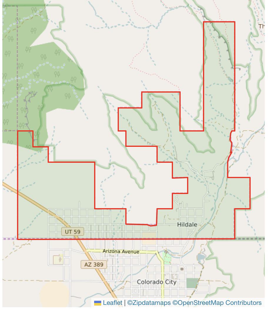 Crook springs utah map