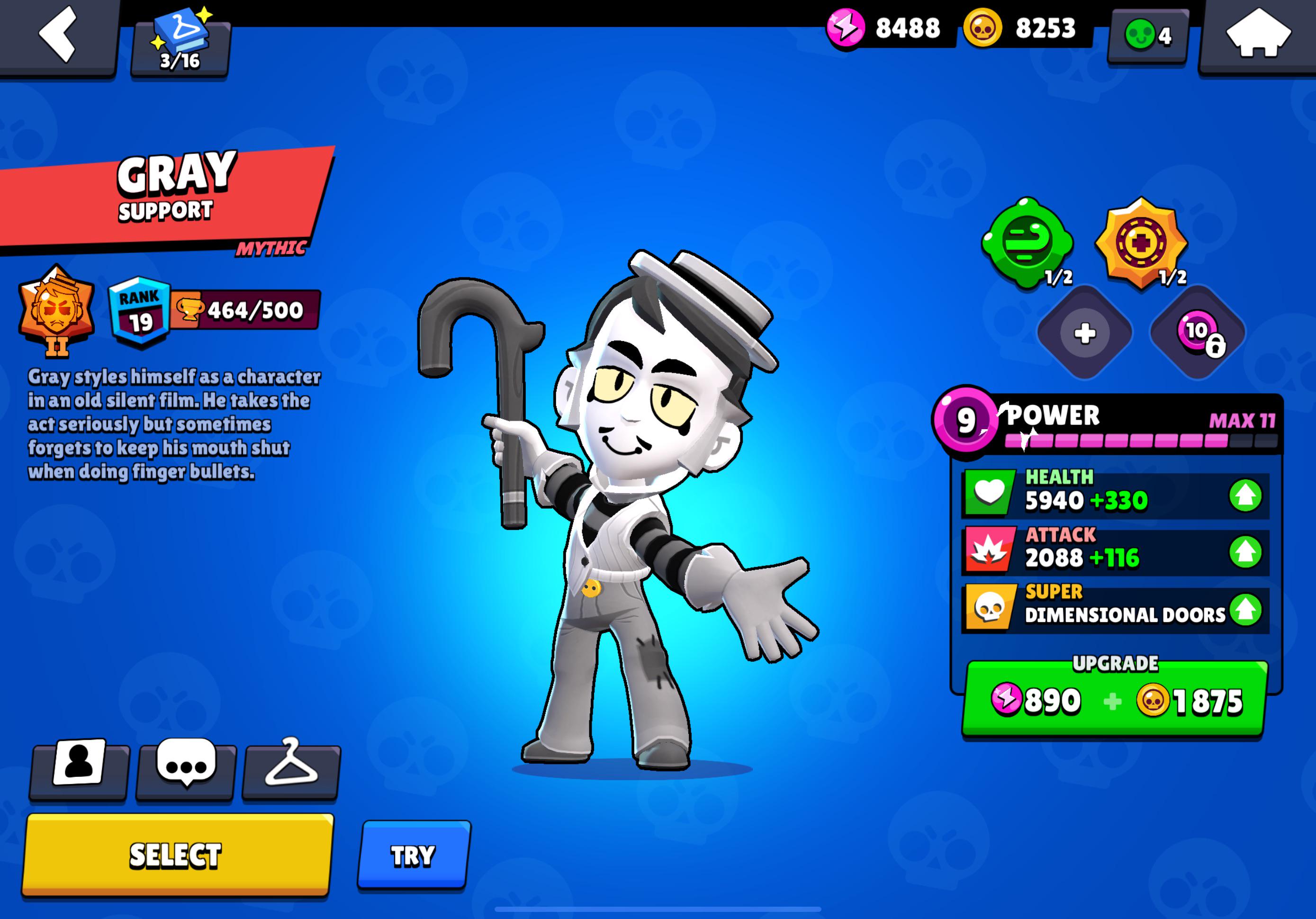 Is Gray worth maxing out and grinding? : rBrawlstars Brawl stars gray