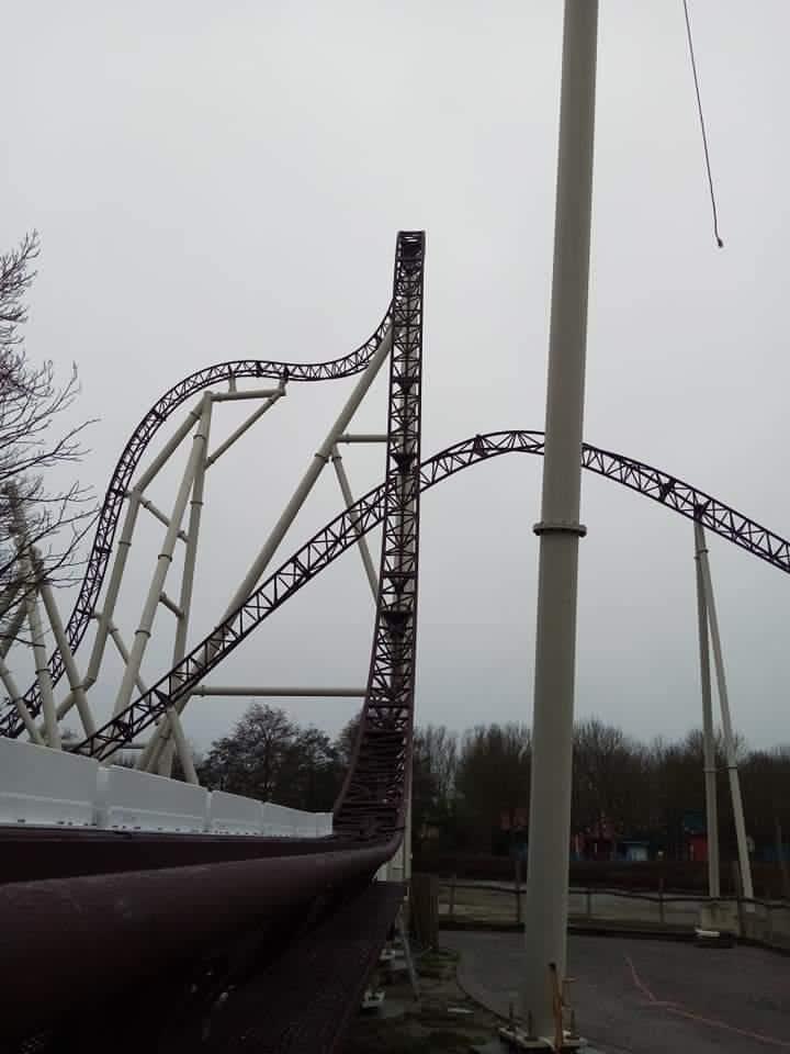 Construction Update From Plopsaland De Panne S 2021 Mack Xtreme Spinning Coaster Credit Team Looopings R Rollercoasters