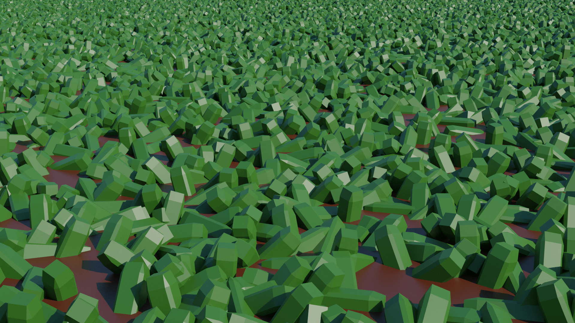 Tried Making Some Low Poly Grass Blender