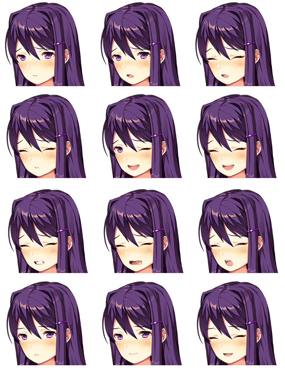 Lewd Yuri/Lewdri face sprite edits. : r/DDLC Lewd yuri