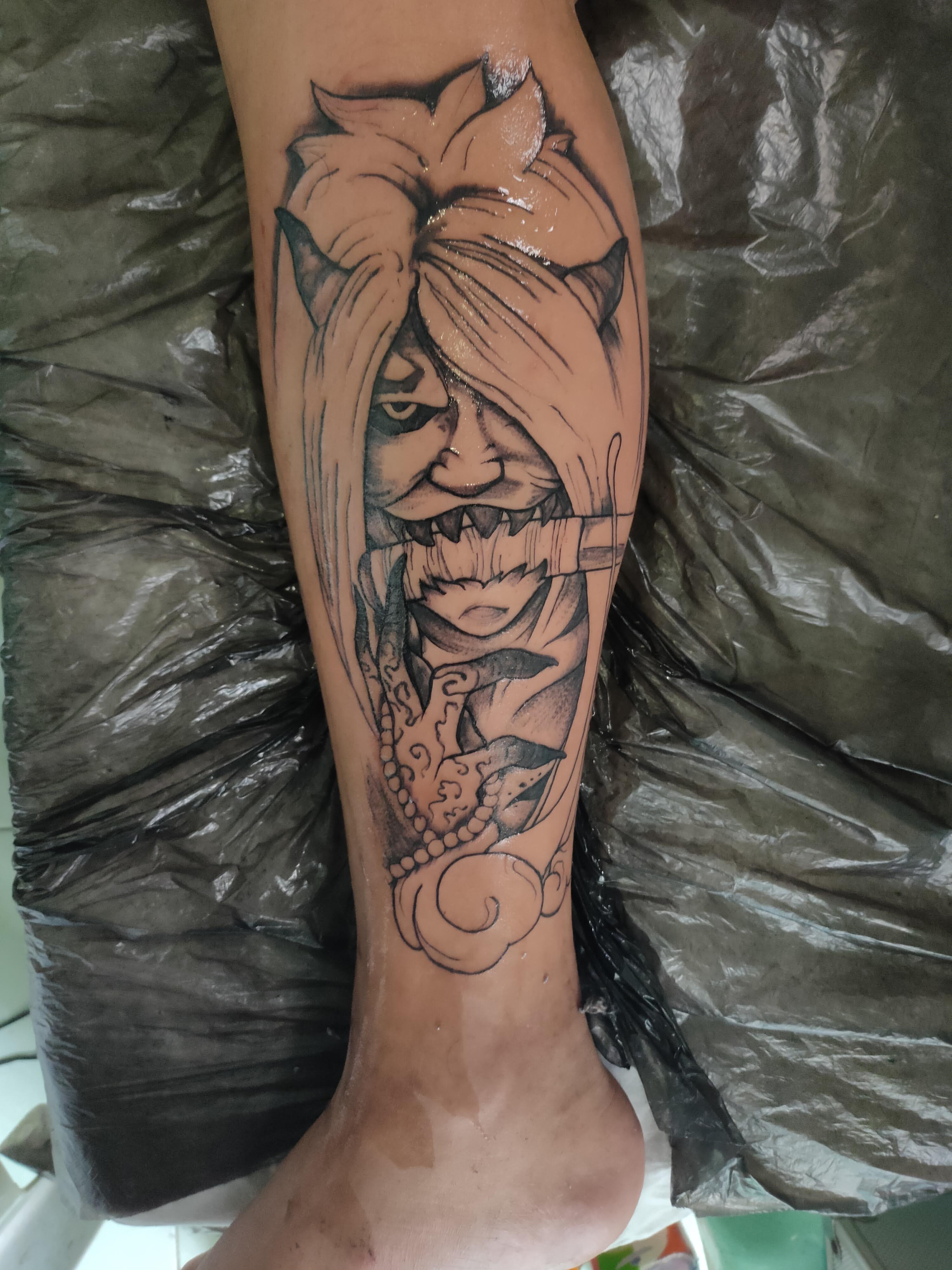 My Take On The Reaper Death Seal (Shiki Fujin) On The Anime Naruto. Pardon Me For Some Of My Shaky Lines. Will Improve On It🙌 : R/Tattoodesigns 4000_x_3000_jpg