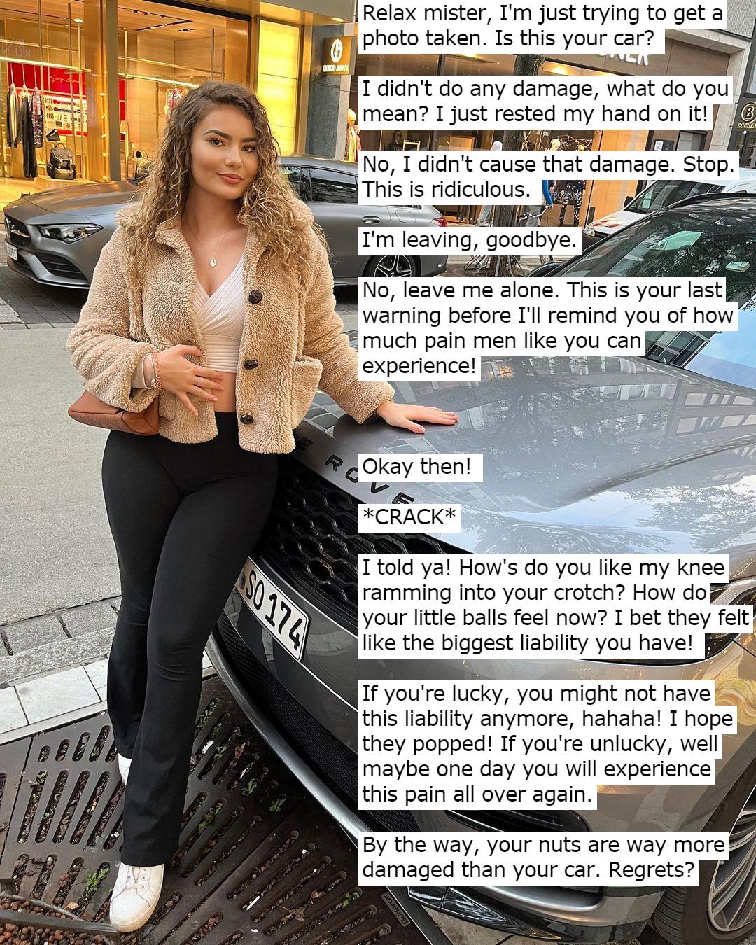 Anime ballbusting captions