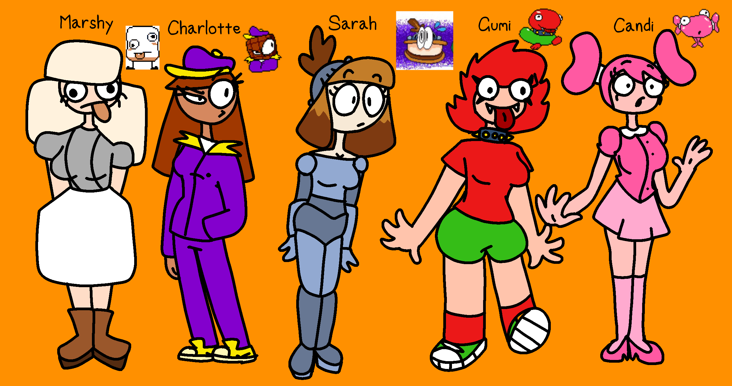 Pizza tower toppin girls