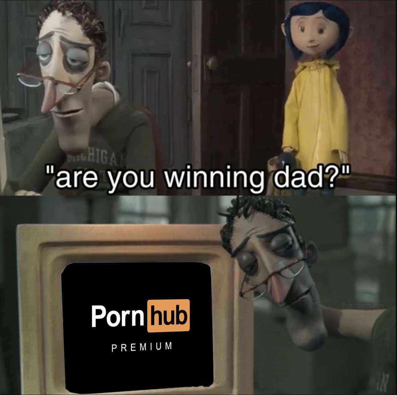 coraline dad meme