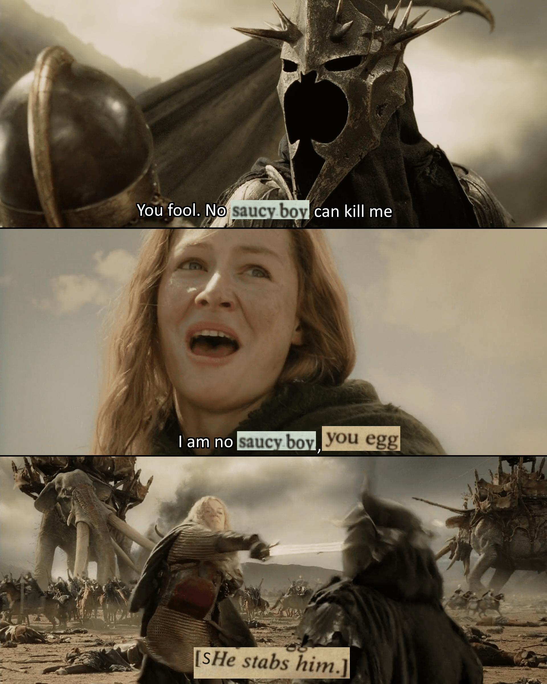 Lord of the rings meme