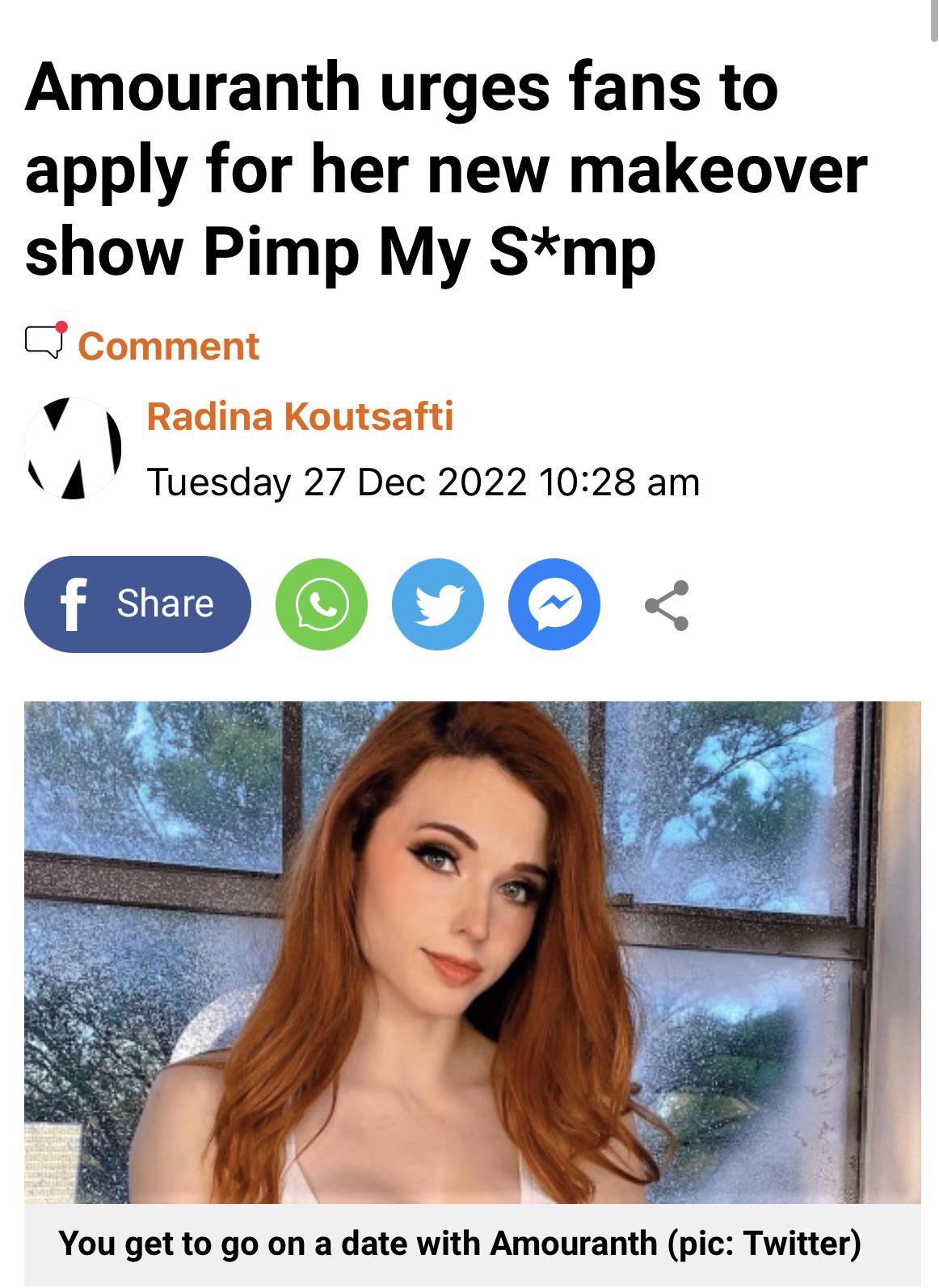 Amouranth pussy reveal