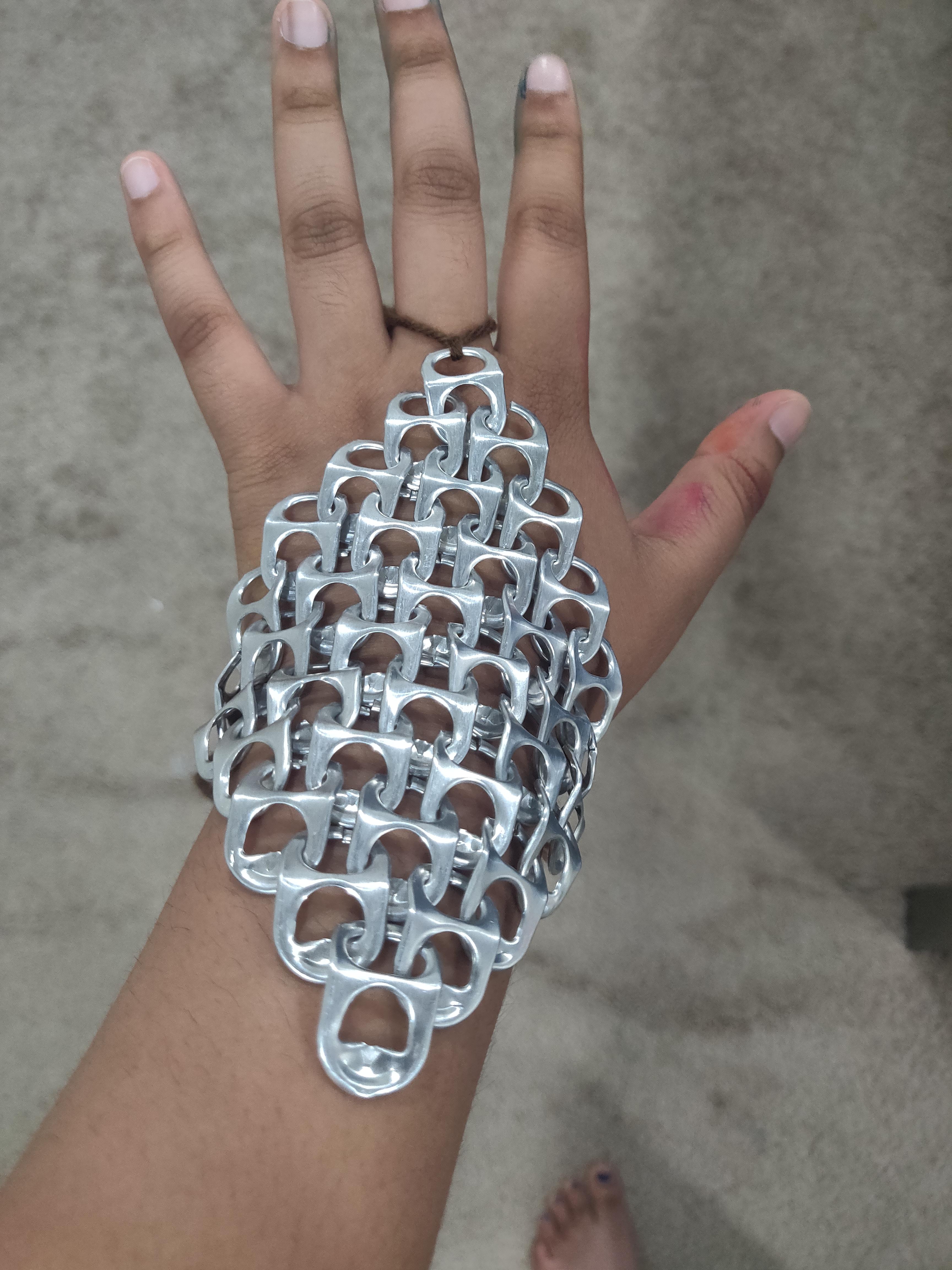 Pop tab chainmail patterns