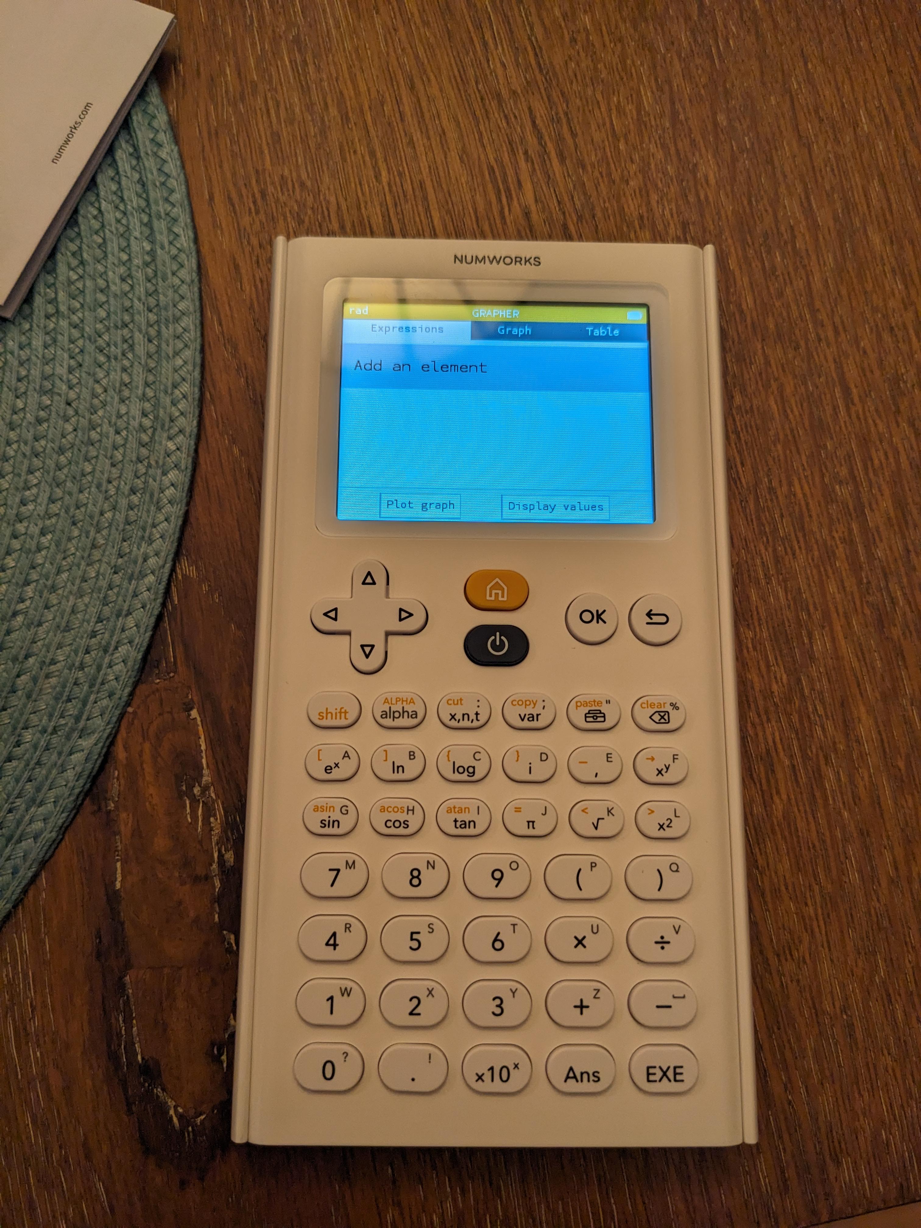 Got a Numworks Calculator Recently : rcalculators