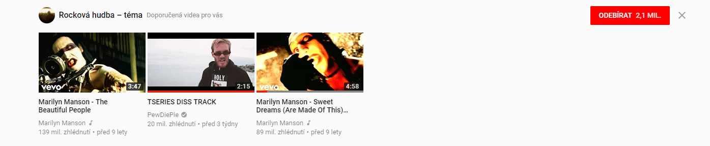 Thank You Youtube Very Cool For Czechn T People That Means Rock Music Recommended For You Pewdiepiesubmissions